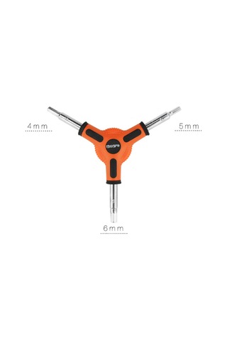 Homyl Boyut 4 5 6mm Bisiklet Bisiklete Binme 3 Yollu Y Tipi Allen Turuncu