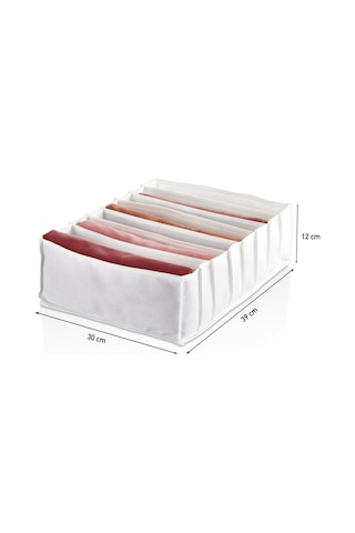 Serstil Organizer 4.boy 8 Gözlü 31x36x12 Cm Beyaz