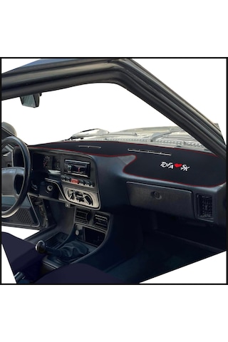 Tofaş Şahin Doğan Kartal Yüksek Torpido Halısı & Vites Konsol Yan Halı & Torpido Alt Sehpa Örtüsü Siyah