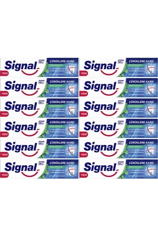 Signal Çürüklere Karşı Nane Ferahlığı Diş Macunu 12 x 100 ML