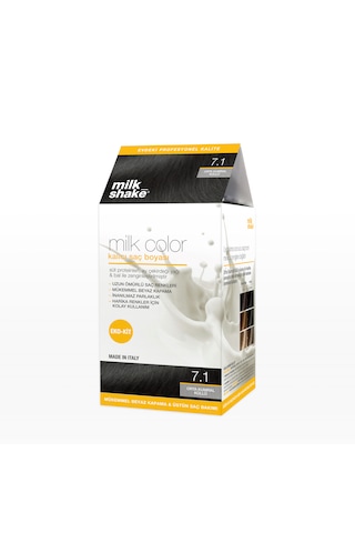 Milk Shake Milk Color Eko Kit Saç Boyası Orta Kumral Küllü - 7.1