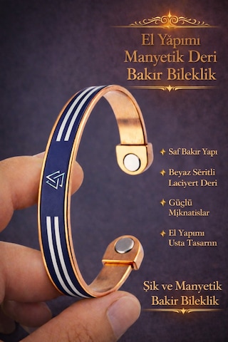 Manyetik Saf Bakır Bileklik Ayarlanabilir Mıknatıslı Model Erkek Kadın Bakır Bileziği Desenli Diğer