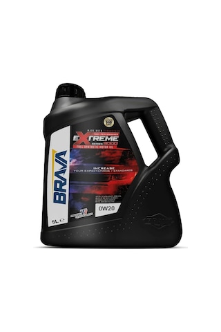 Brava Extreme 9000 0W-20 Tam Sentetik Motor Yağı 5 Lt