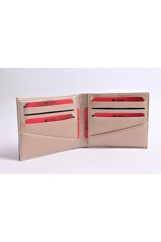 Ozka Leather Collection Black Striped Model Cüzdan Gold