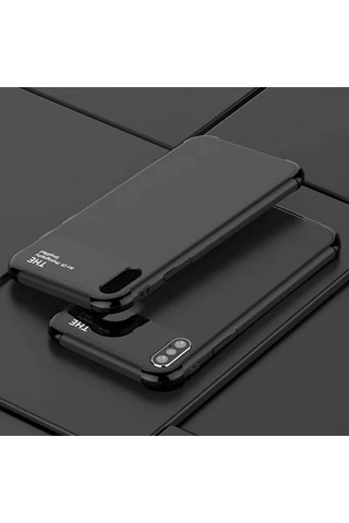 iPhone Uyumlu X Xs 10 Fit Premium Silikon+ Cam Kılıf- 5775 Kırmızı