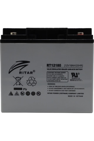 Ritar 12v 18ah Bakımsız Kuru Tip Agm Vrla Akü