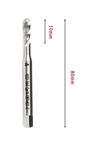 Mte M6x1 Normal Vidalı Helis Kanallı Makina Kılavuzu Hss - E Dın 371/c