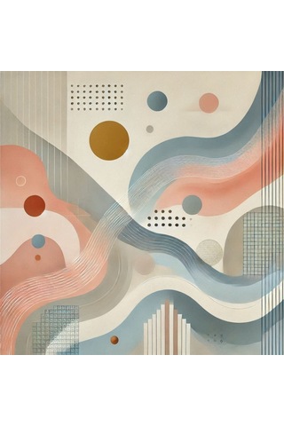 İskandinav Soyut Tablo Set Çerçevesiz 50x50cm Pvc Tablo 4'lü Set 010 Her Bir Tablo 50x50cm Büyüklüğündedir.