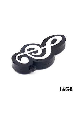 Karikatür Sevimli Müzik Nota Şekli Usb Flash Sürücü Usb 2.0 Flash Disk 1gb 2gb 4gb 8gb 16gb 32gb Kalem Sürücü Bellek Flash Kartı U Disk