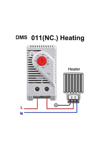 Demex Ray Tipi Termostat Isıtıcı Için Kırmızı