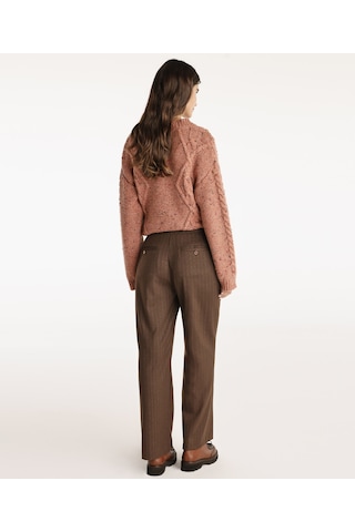 Yargıcı Bel Detaylı Pantolon Brown Kahverengi