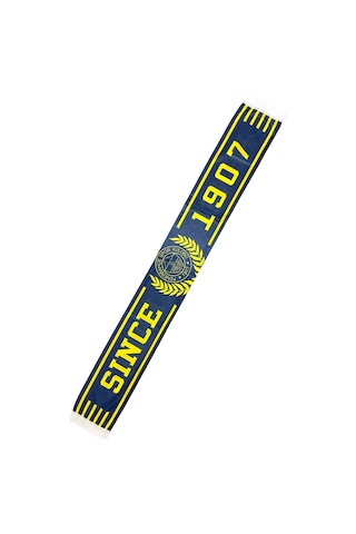 Fenerbahçe Lisanslı Since 1907 Fenerbahçe Saten Şal Atkı Lacivert - Sarı