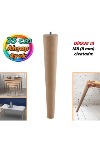 Ahşap Masa Ayağı-35 Cm %100 Agaç