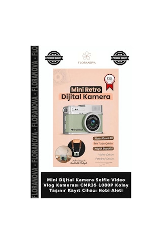 Floranova CMR35 1080p Mini Dijital Kamera Selfie Video Vlog Kamerası