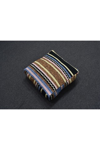 Zehra Abla Halı Yeni El Dokuma Dekoratif Puf Köşe Minderi Kırlent Kılıfı Kilim 6224