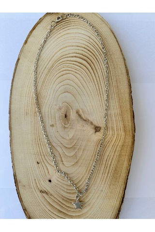 Paytak Moda Yıldız Gümüş Rengi Zincir Kolye Unisex Zincir Kolye Pytkznckly244 Gümüş