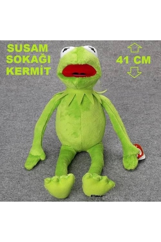 Susam Sokağı Kurbağa Kermit 41Cm Peluş Oyuncak Nostalji Hediyelik
