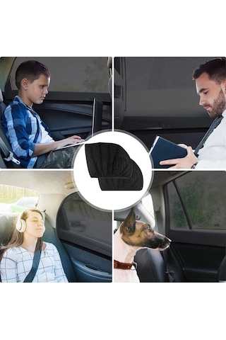 Oto Yan Cam Perdesi Araba Arka Güneşlik 1 Adet Araç Cam Gölgelik Cam Kılıfı Cam Açılabilir