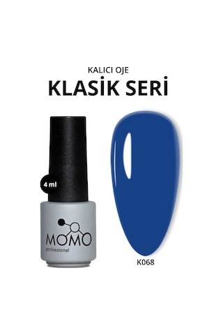 Momo Professional Kalıcı Oje K068 Kobalt Mavisi 4 Ml