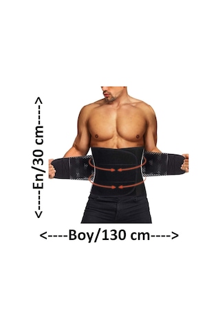 Dr. Cornell Termal Sauna Kemer Bel Korsesi Sporcu Kemeri 30 x 130 CM