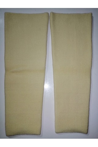 Abarta Uzun Yün Dizlik Krem Rengi 2 Adet 1 Çift 2beden 50-58cm -uzunluk:44,5cm