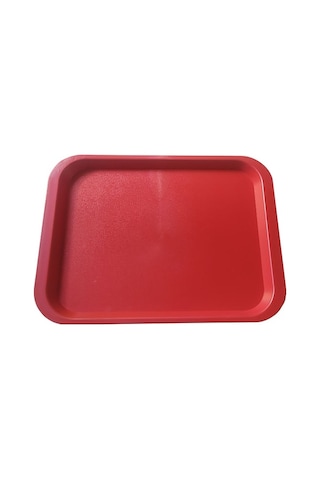 10 Adet Kaymaz Servis Tepsisi ABS Plastik 36x27 cm SelfServis