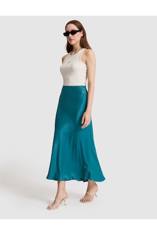 Pierre Cardin Kadın Koyu Yeşil Etek Dokuma 50321313-vr079