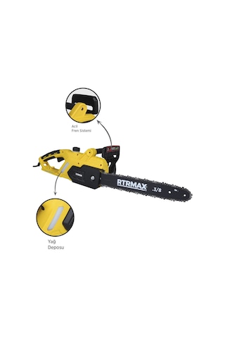 Rtrmax RTM9040 Elektrikli Ağaç Kesme Motoru 2000 W 40 cm Pala