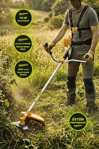 Res-74368s Profesyonel Yan Tipi Benzinli Ot Ve Çalı Tırpanı 2.2 Hp
