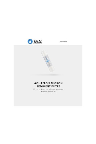 Mil Su Açık Kasa Su Arıtma Cihazı Filtresi 3Lü Ön Filtre Seti