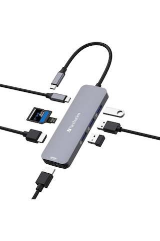 Verbatım 32151 Usb-c Pro 8 Port Hub Cmh-08