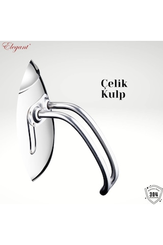 Damla Orta Boy Çelik Kulplu Çaydanlık Takımı Çelik