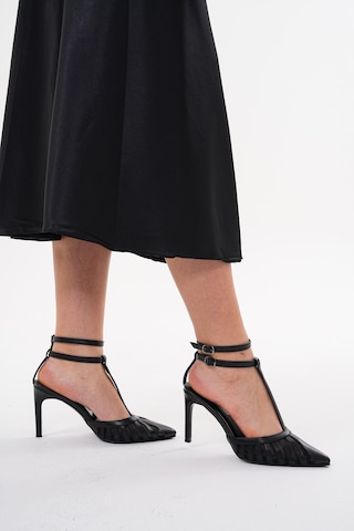 Wolk Shoes Kadın Topuklu Stiletto Ayakkabı Siyah