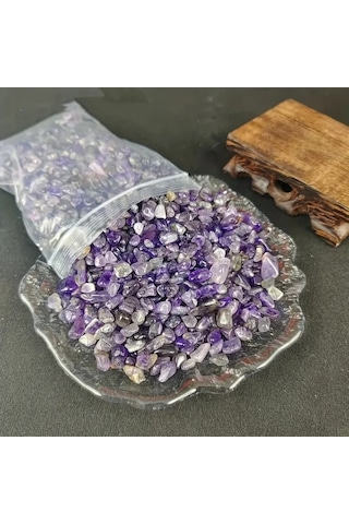 Willowhaven 110g Ametist Ezilmiş Taş Koleksiyonu: Dıy, Saksı Ve Akvaryum Dekorasyonu
