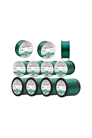 Mercan Regular Yeşil (Metre) Bobin Misina