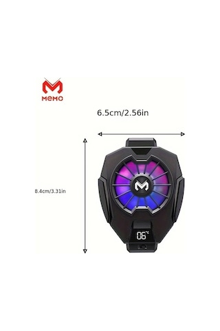 Wangxi Memo Dl05 Mobil Telefon Radyatör Arka Klips Yüksek Güç Soğutma Radyatörü Renk Dl05