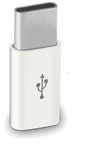4696 Type C Usb 3.1 To Micro Usb Çevirici Dönüştürücü Adaptör Beyaz