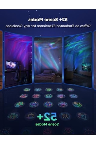 Galaksi Projektör Aydınlatma, Yıldızlı Gece Atmosferi İçin Ideal 01G Taba