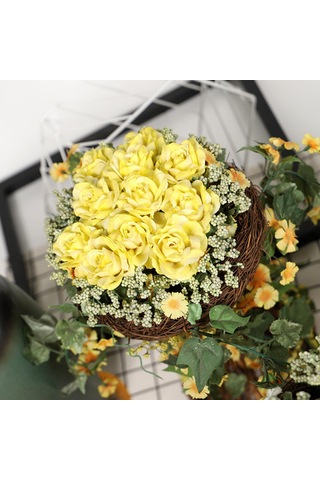 Suntek Rattan Sepetli Saksı Çiçek Orta Parçaları Dekor