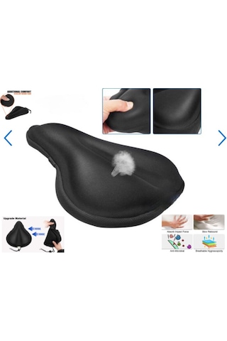 Bisiklet Sele Kılıf Memory Form Sele Kılıfı Siyah