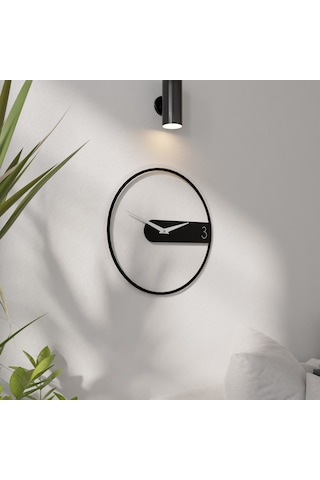 Dekoratif Şeffaf Pleksili Duvar Saati Şeffaf