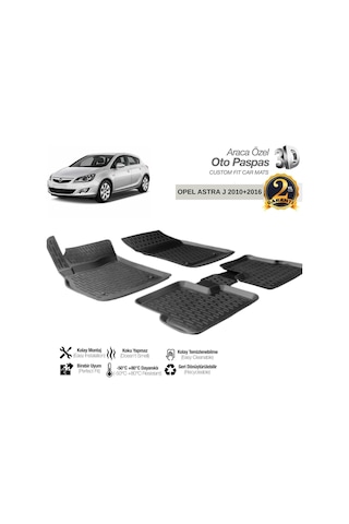 3d Paspas Siyah Opel Astra J 2010-2016