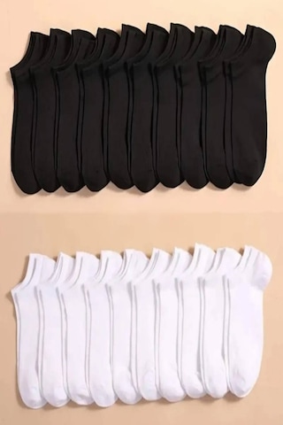 Worthy Socks 16 Çift Kısa Patik Bilek Çorap 16'lı Paket Çok Renkli