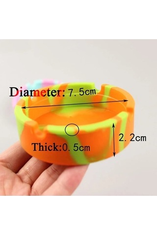 Ulzyvf Yuvarlak Yumuşak Sıcaklık Portakal Küllük, Dayanıklı Dayanımıanti-düşme, Çevre Pp