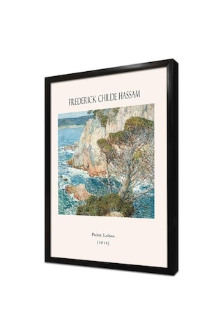 Frederick Childe Hassam Manzara Eserleri Üçlü Çerçeveli Mdf Tablo Seti-174301