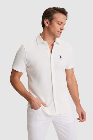 U.S. Polo Assn. U.s. Polo Assn. Erkek Beyaz Gömlek Örme 50320217-vr013