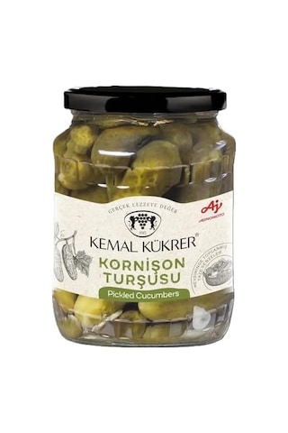 Kornişon Turşu No:2 Cam Kavanoz 680 Gr 12 Izgara