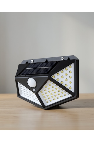 100 Led Solar Hareket Algılamalı Dış Mekan Bahçe Duvar Lambası