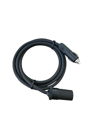 Araç Çakmaklık Uzatma Kablosu 12-24 Volt 16 Amper 2 X1,5mm Ttr Bakır 2 Mt-siyah