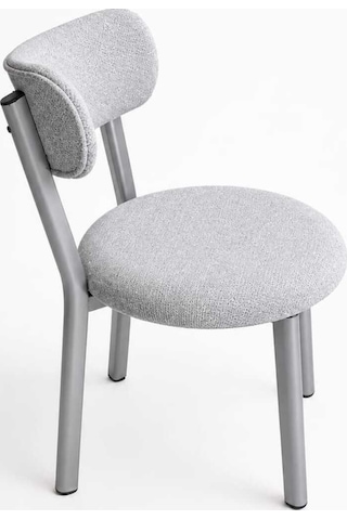 Efe Mobilya T-6046 Teddy Açık Gri Sandalye 4 Adet
